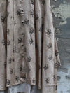 Mutedance 25 Autumn and Winter Round Neck Long Sleeve Loose Top Shirt Flower Dye MD-MD25FW129-khaki (MD25FW128)